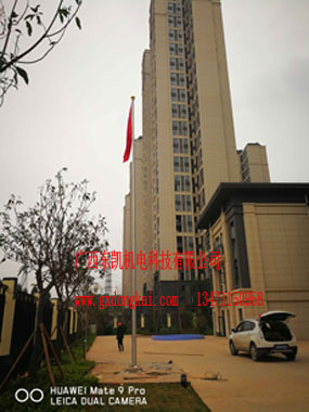 五象新區(qū)綠地國際花都12米錐形旗桿-1